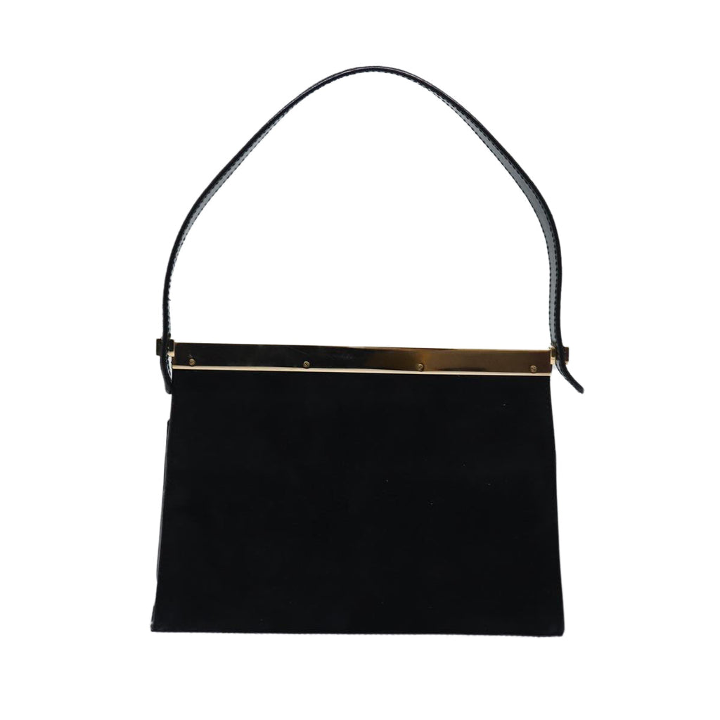 GUCCI Hand Bag Suede Black 001 2058 1928 0 77342