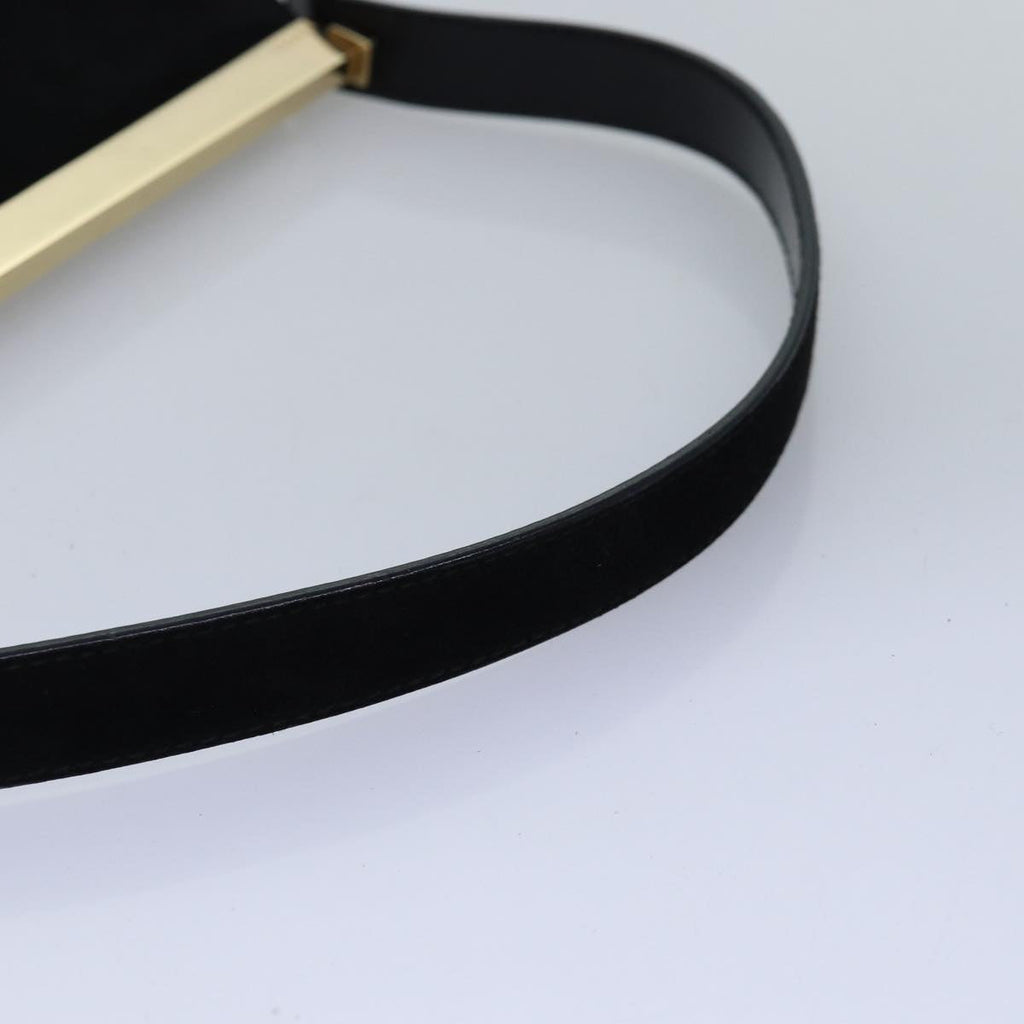 GUCCI Hand Bag Suede Black 001 2058 1928 0 77342