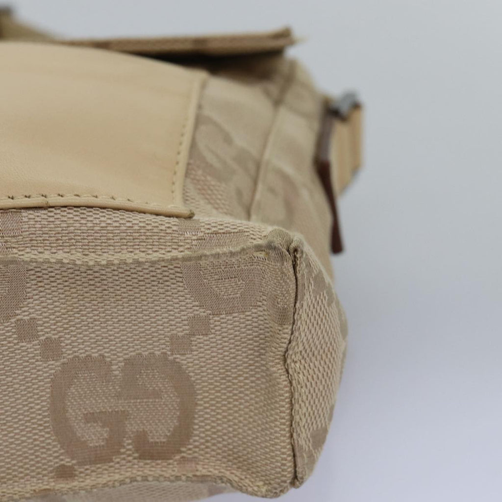 GUCCI GG Canvas Shoulder Bag Beige 001 3807 3444 77343
