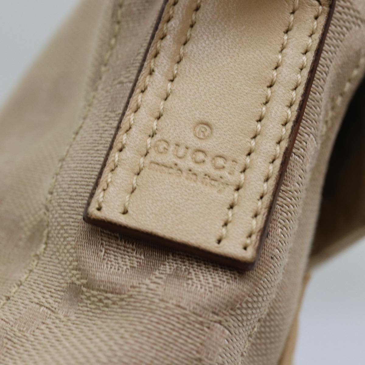GUCCI GG Canvas Shoulder Bag Beige 001 3807 3444 77343