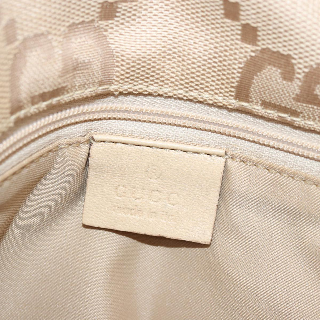 GUCCI GG Canvas Shoulder Bag Beige 001 3807 3444 77343
