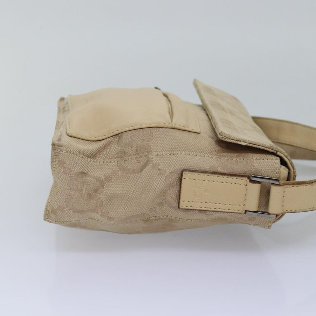 GUCCI GG Canvas Shoulder Bag Beige 001 3807 3444 77343