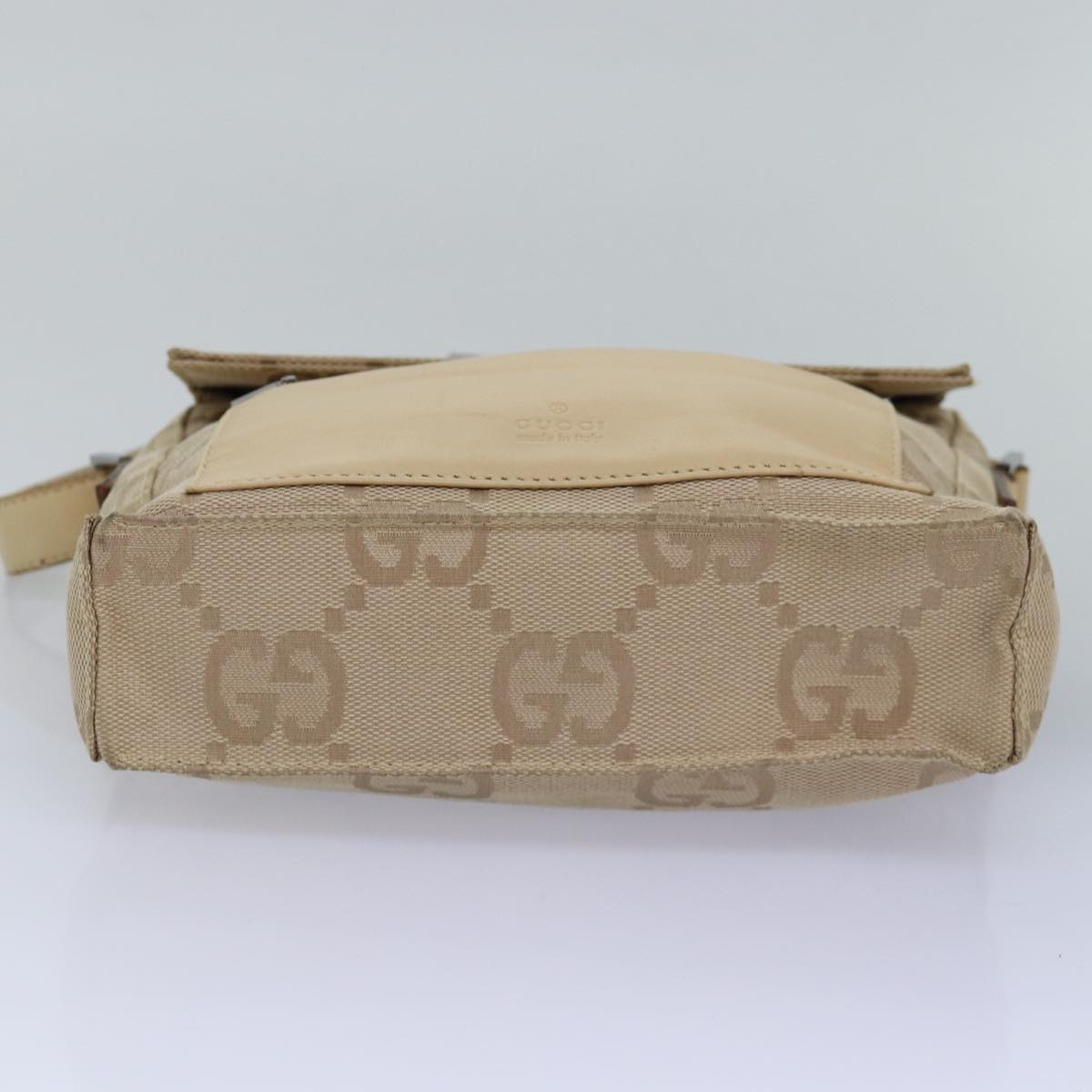 GUCCI GG Canvas Shoulder Bag Beige 001 3807 3444 77343
