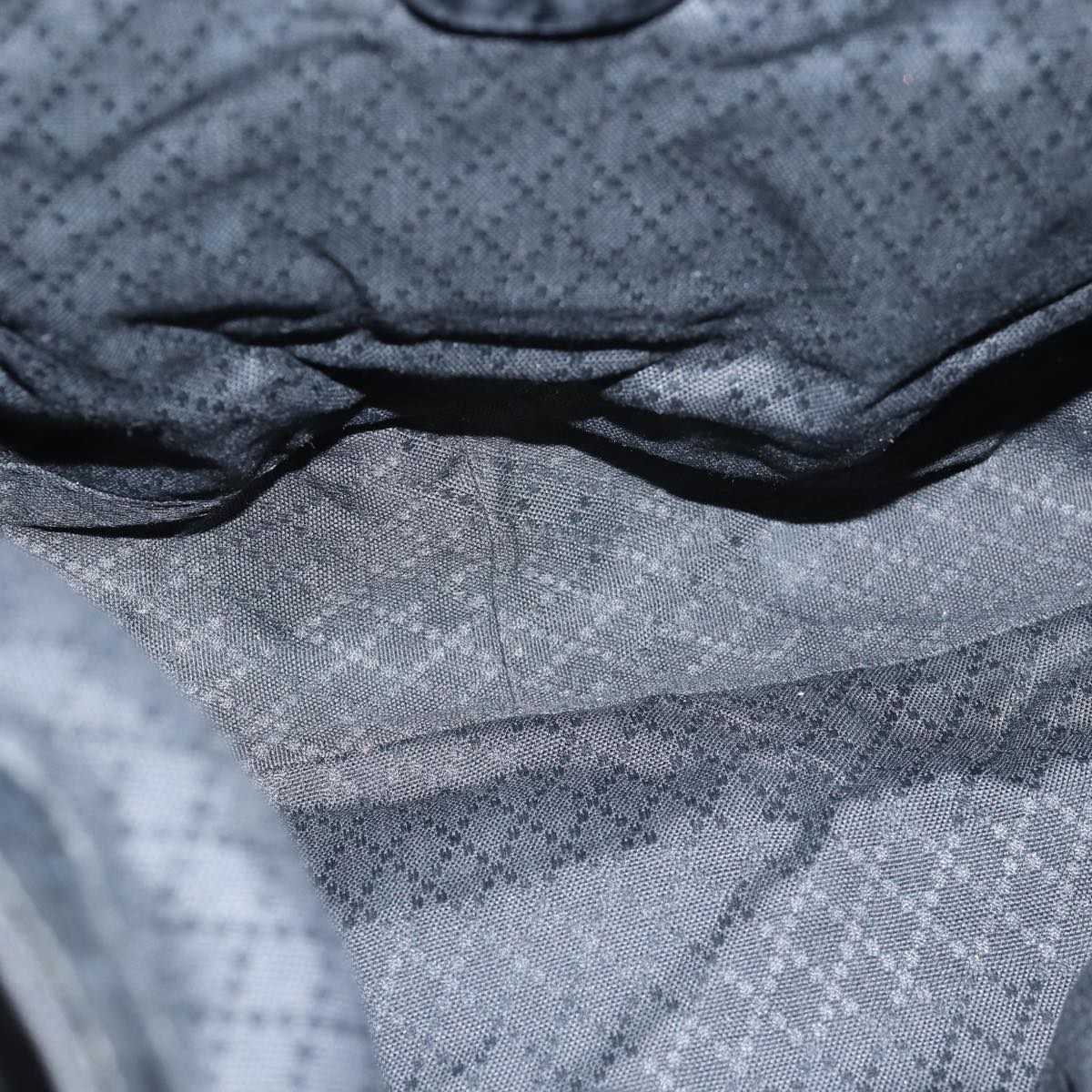 GUCCI Bamboo Hand Bag Nylon 2way Black 001 1998 1577 77365
