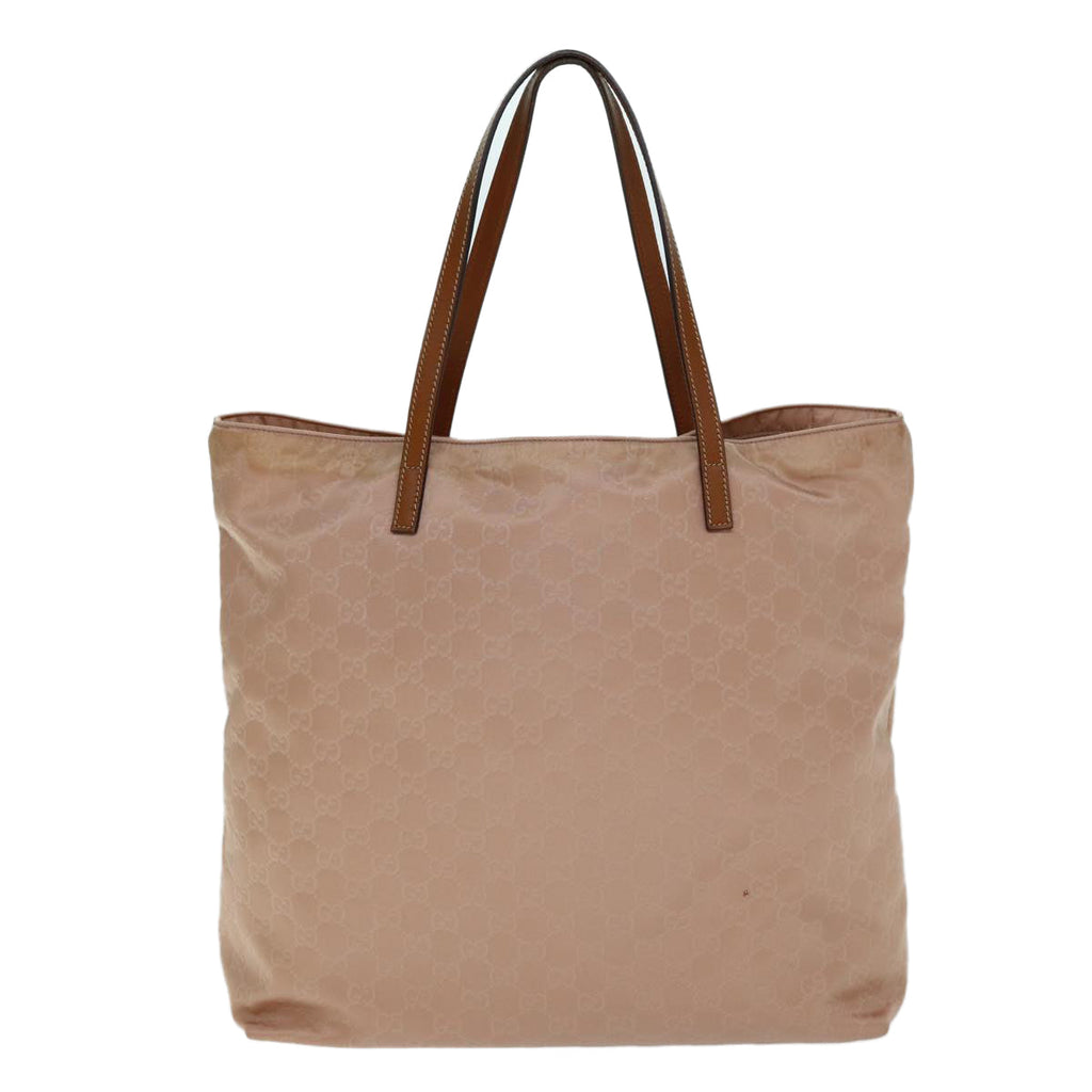 GUCCI GG Canvas Tote Bag Pink 295252 77369