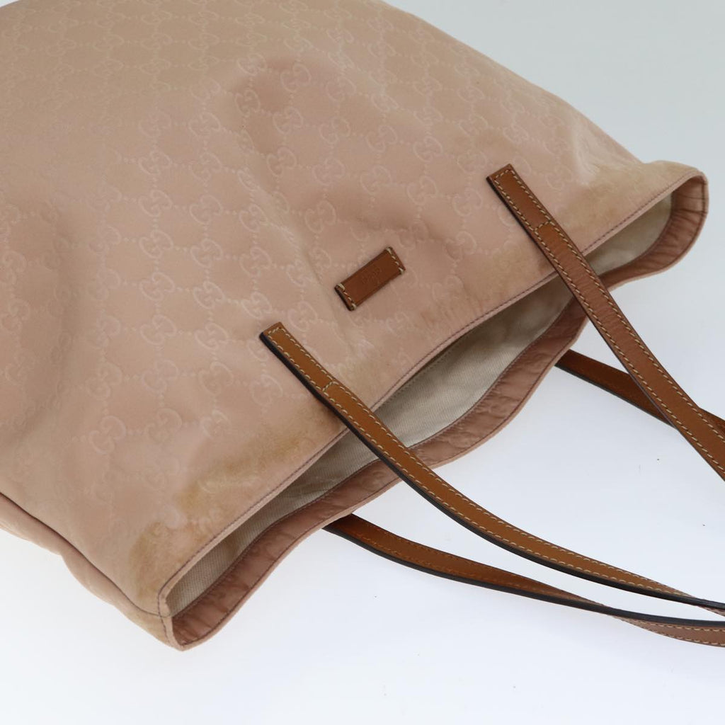 GUCCI GG Canvas Tote Bag Pink 295252 77369