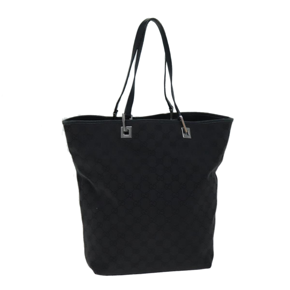 GUCCI GG Canvas Tote Bag Black 31243 77370