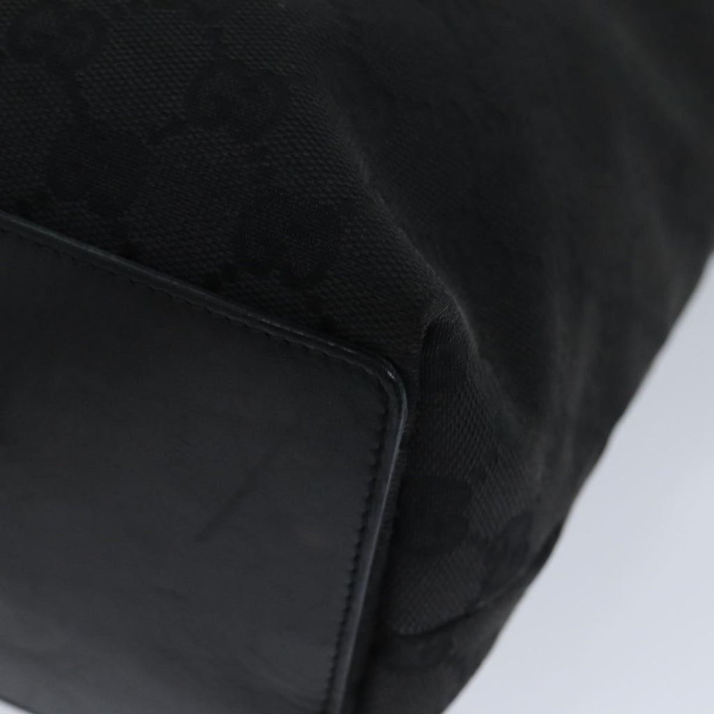 GUCCI GG Canvas Tote Bag Black 31243 77370