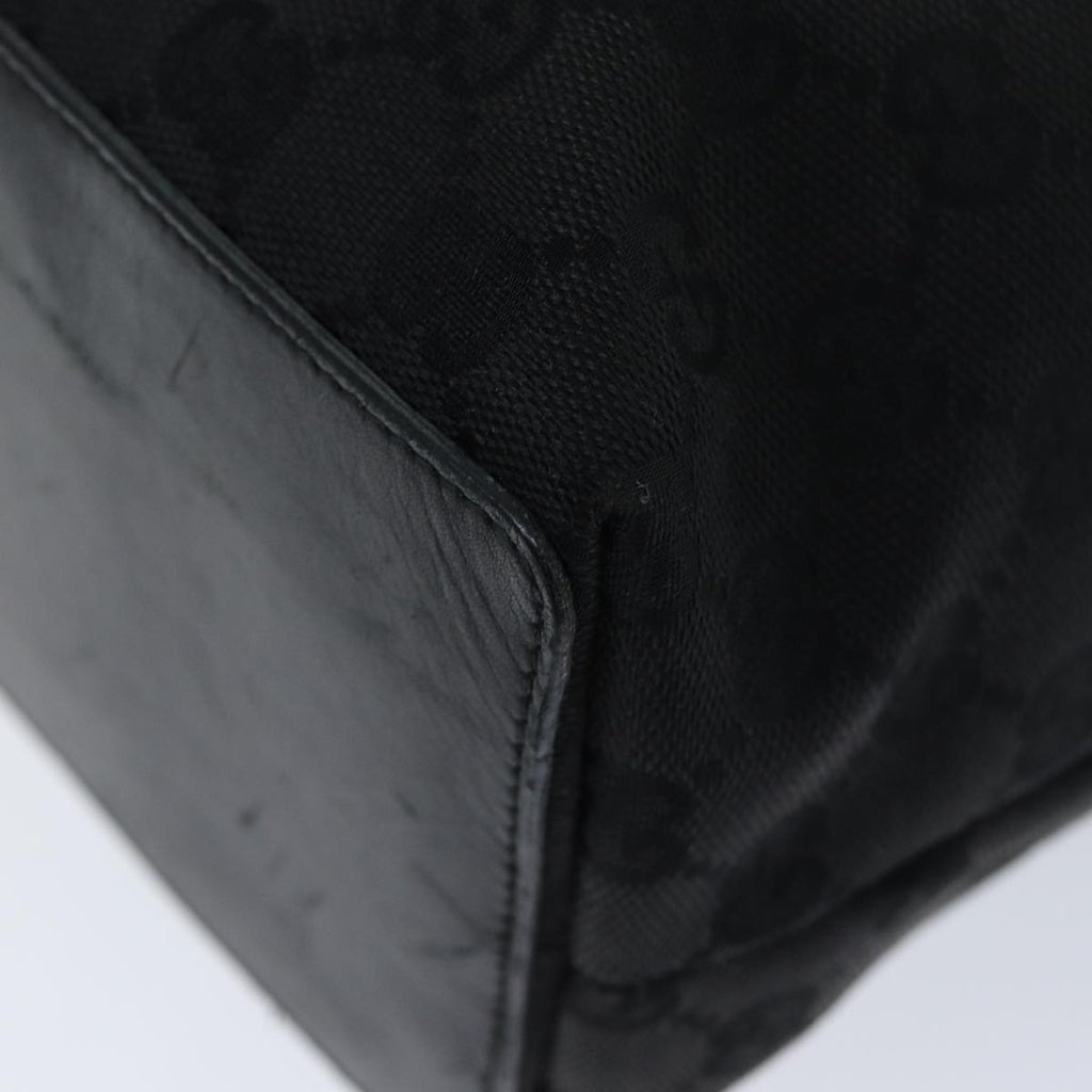 GUCCI GG Canvas Tote Bag Black 31243 77370