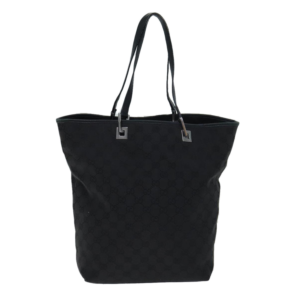 GUCCI GG Canvas Tote Bag Black 31243 77370