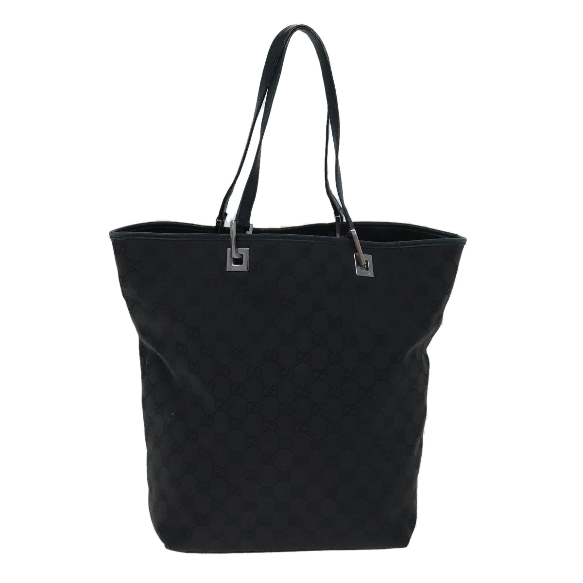GUCCI GG Canvas Tote Bag Black 31243 77370