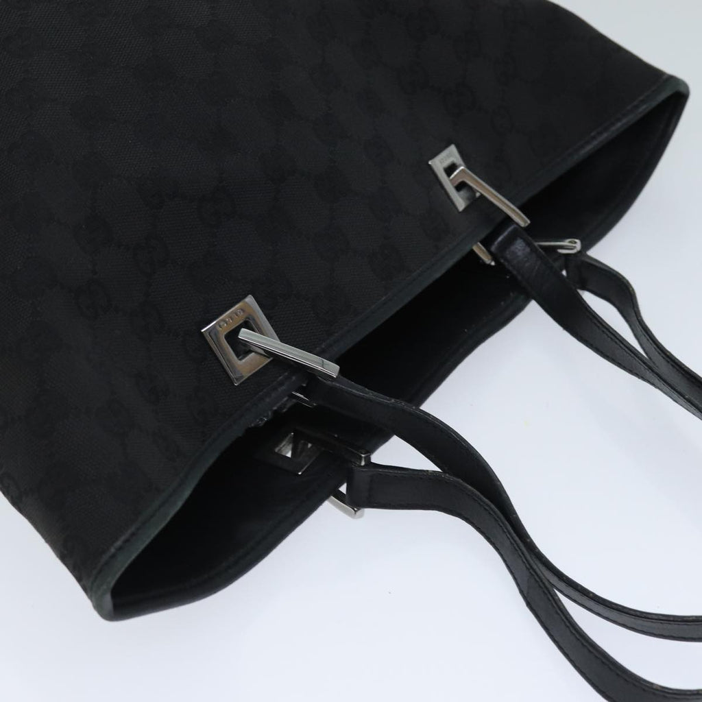 GUCCI GG Canvas Tote Bag Black 31243 77370