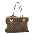 GUCCI GG Canvas Shoulder Bag Beige 120837 77373
