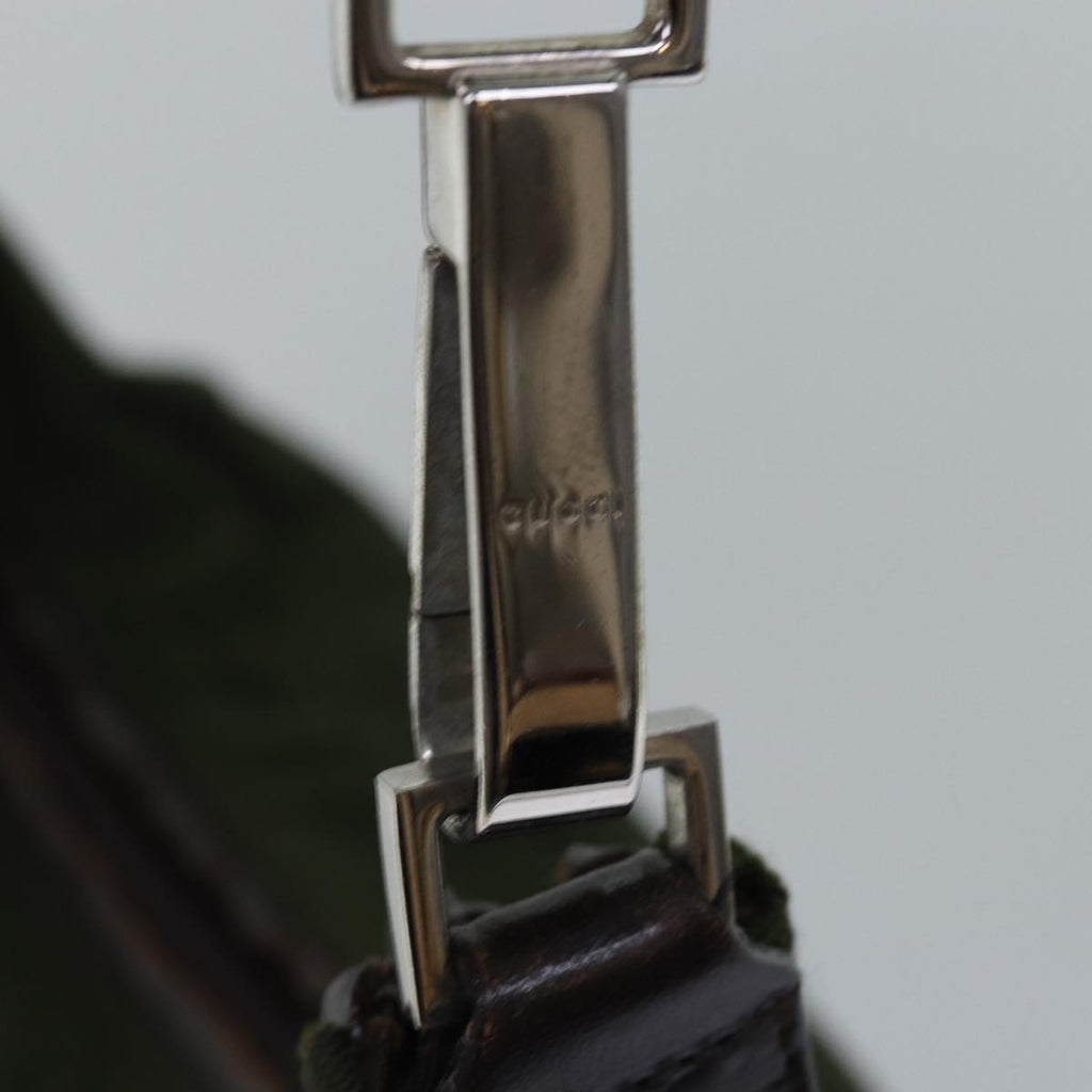 GUCCI Shoulder Bag Nylon Khaki 000 0602 77396