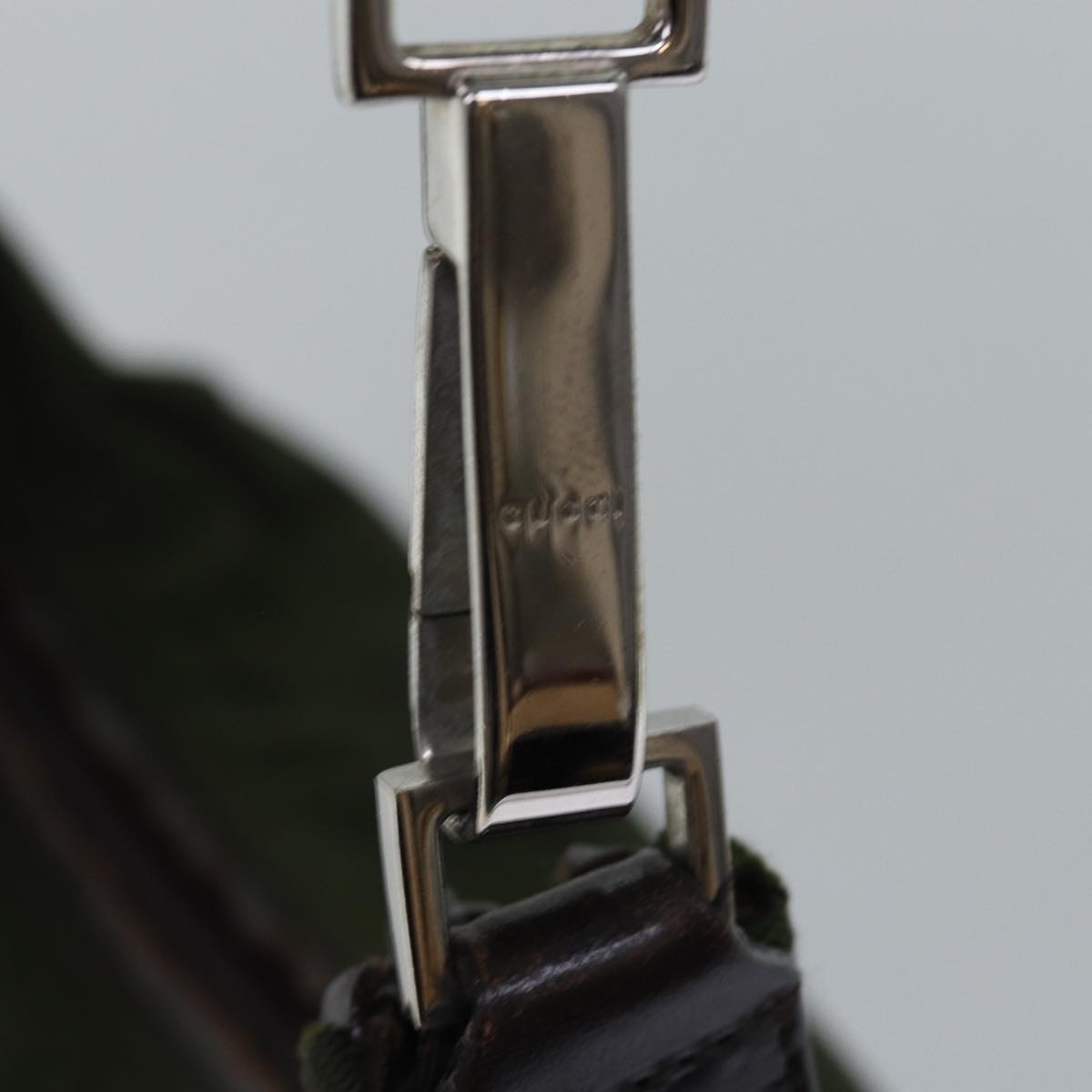 GUCCI Shoulder Bag Nylon Khaki 000 0602 77396