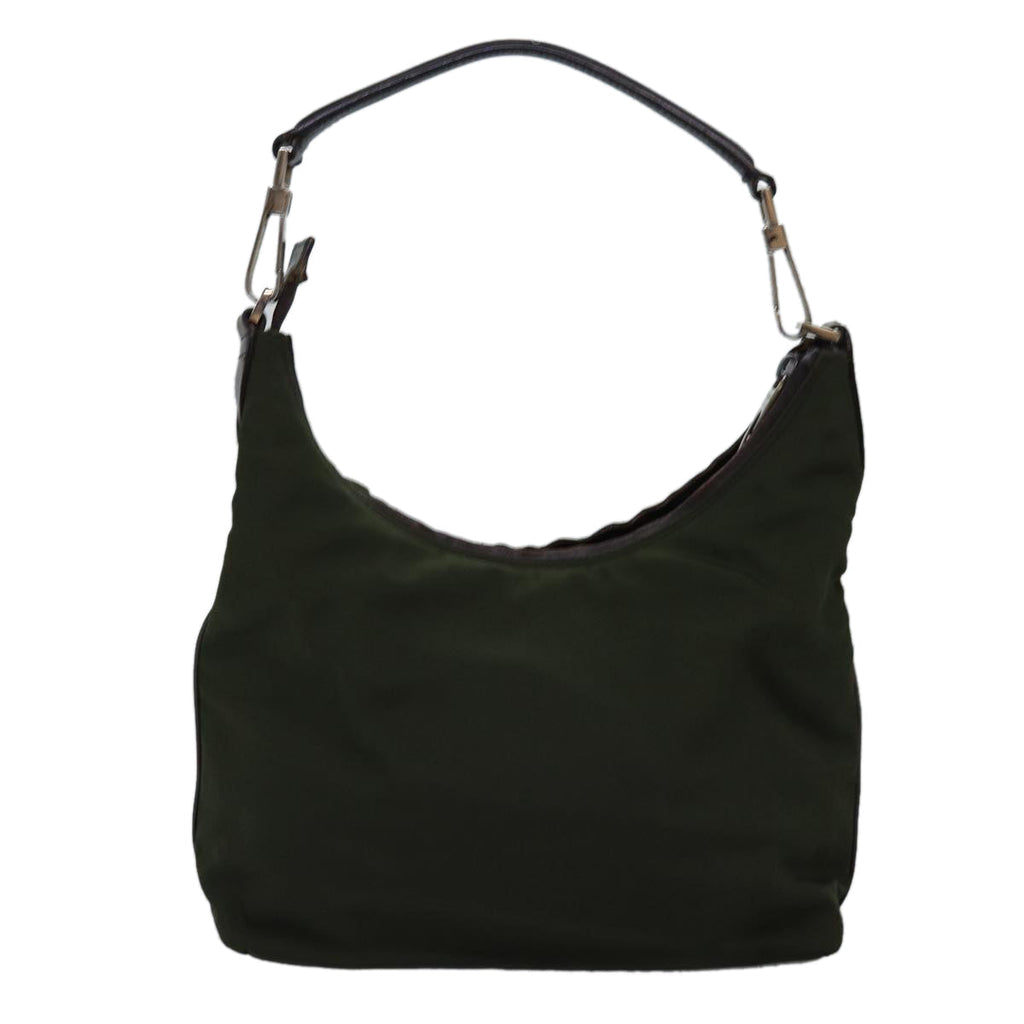GUCCI Shoulder Bag Nylon Khaki 000 0602 77396