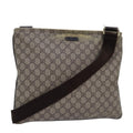 GUCCI GG Supreme Shoulder Bag PVC Leather Beige 201446 77399