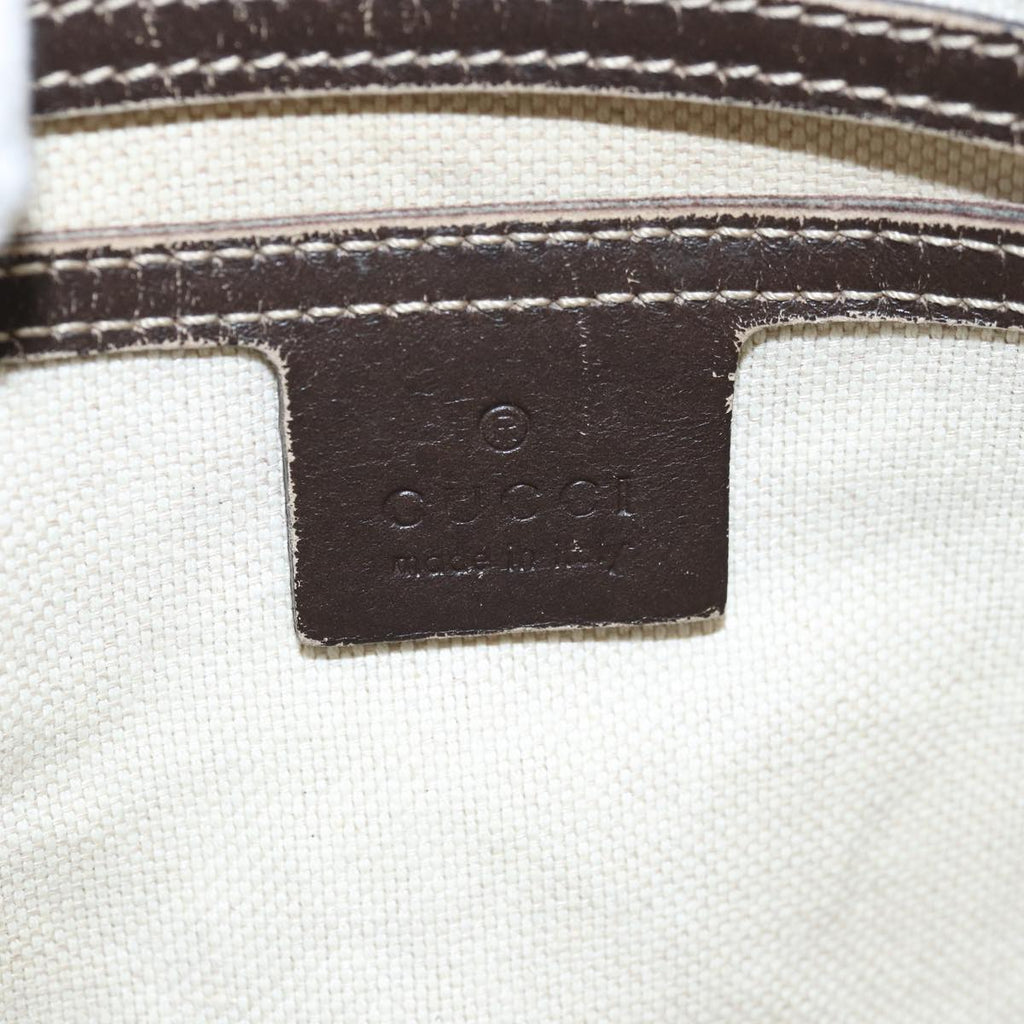 GUCCI GG Supreme Shoulder Bag PVC Leather Beige 201446 77399