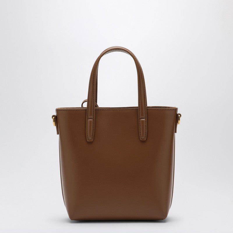 Saint Laurent Fox-Coloured Leather Mini Shopping Bag In Box Women
