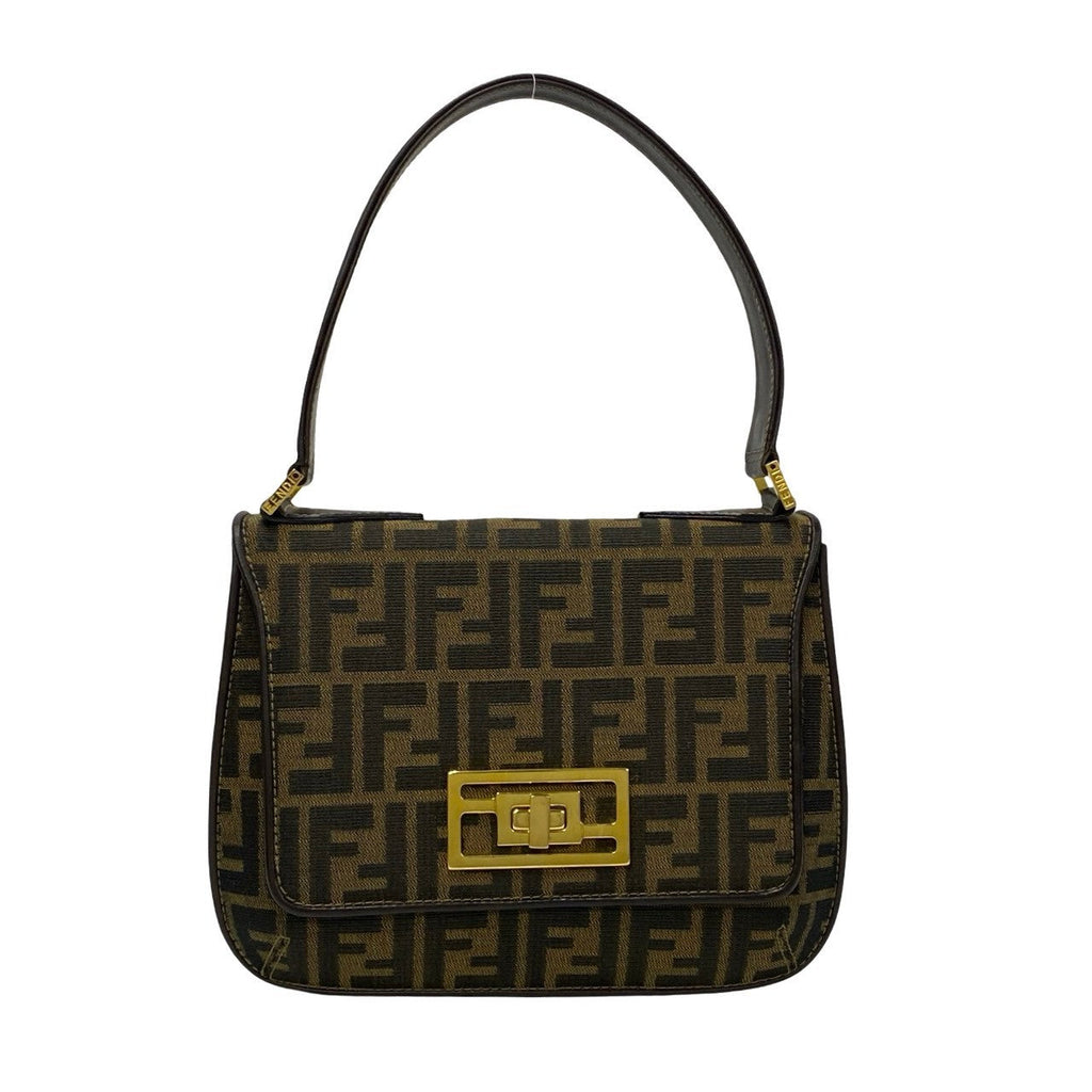 FENDI Handbag leather Brown