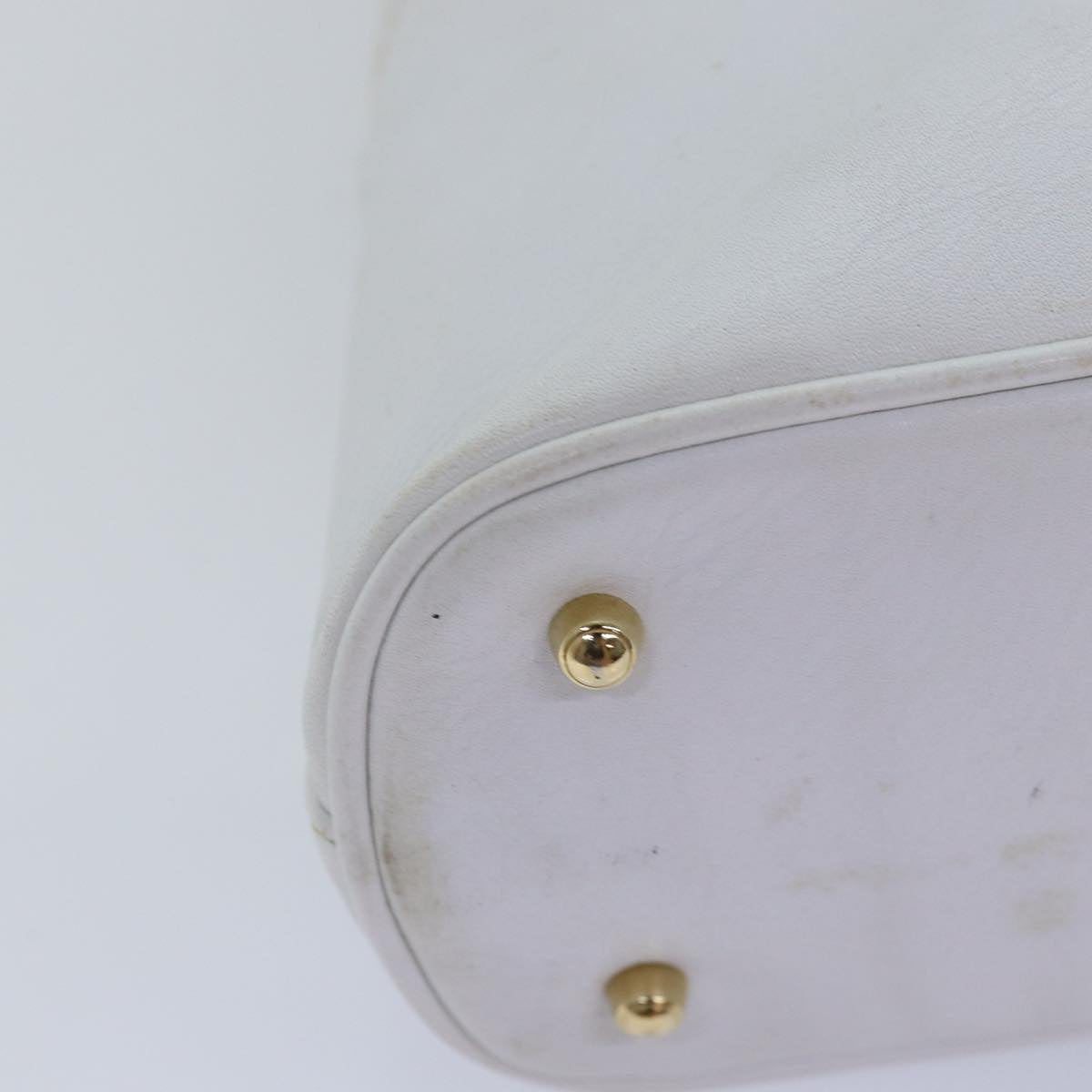 GUCCI Bamboo Hand Bag Outlet Leather White 000 1046 0290 77455