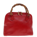 GUCCI Bamboo Hand Bag Leather 000 2865 0290 77456