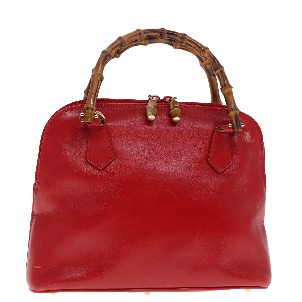 GUCCI Bamboo Hand Bag Leather 000 2865 0290 77456