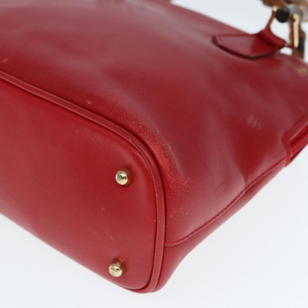 GUCCI Bamboo Hand Bag Leather 000 2865 0290 77456