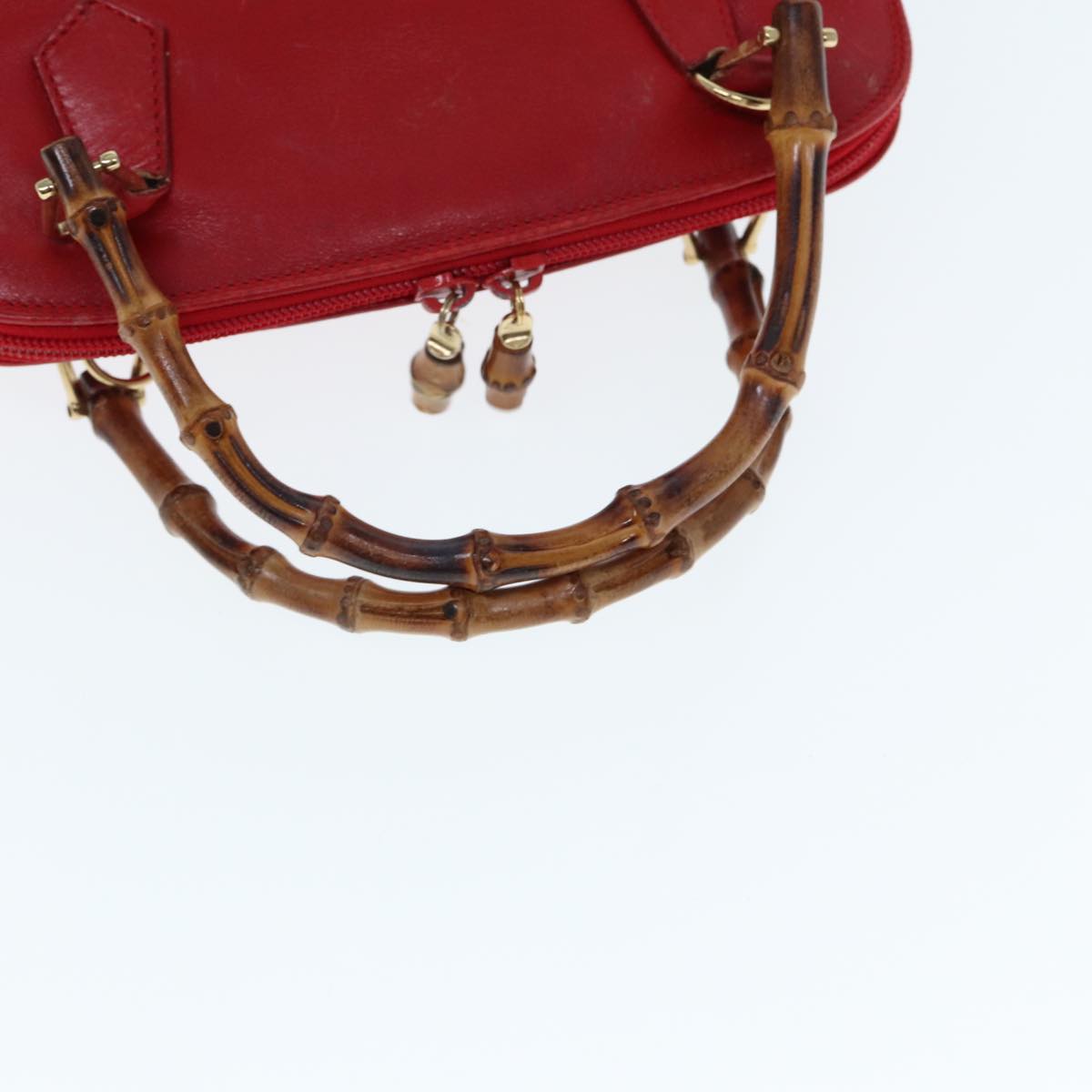 GUCCI Bamboo Hand Bag Leather 000 2865 0290 77456