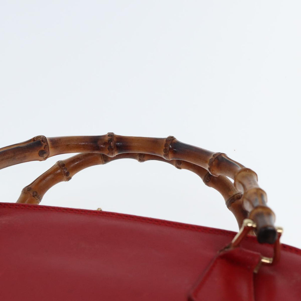 GUCCI Bamboo Hand Bag Leather 000 2865 0290 77456