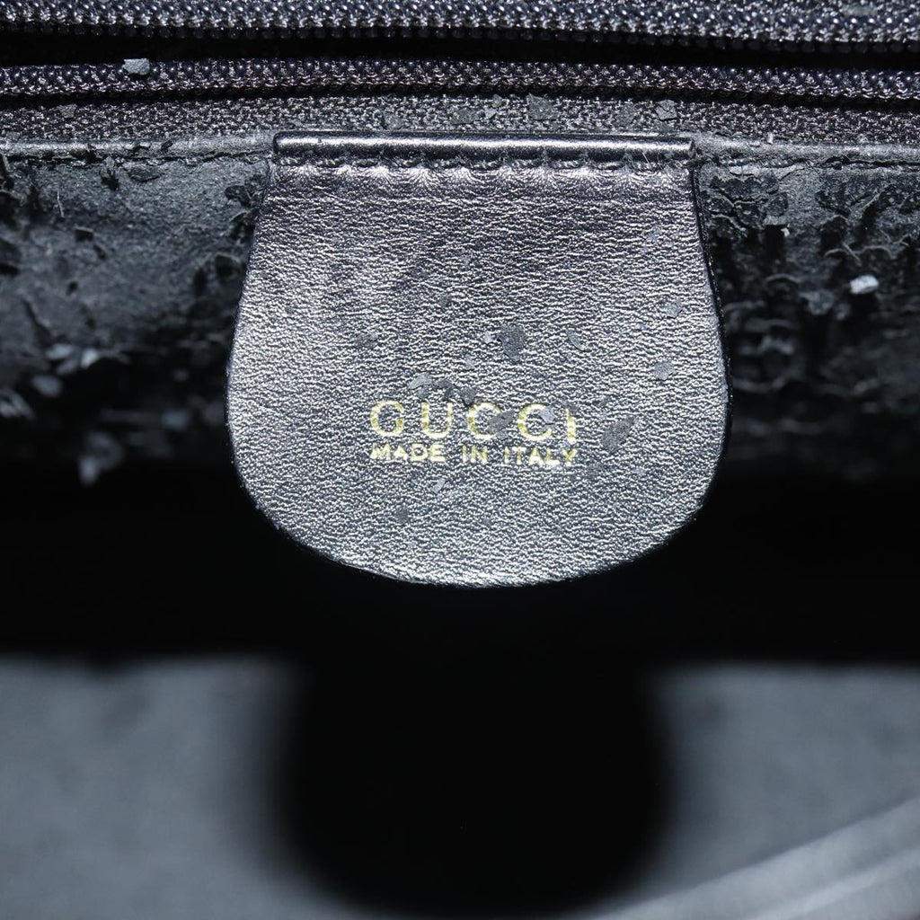 GUCCI Shoulder Bag Leather Black 001 1998 1785 77457