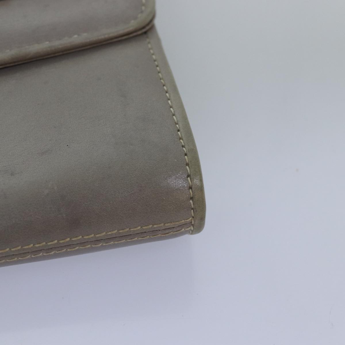 GUCCI Shoulder Bag Leather Gray 004 406 2008 77459