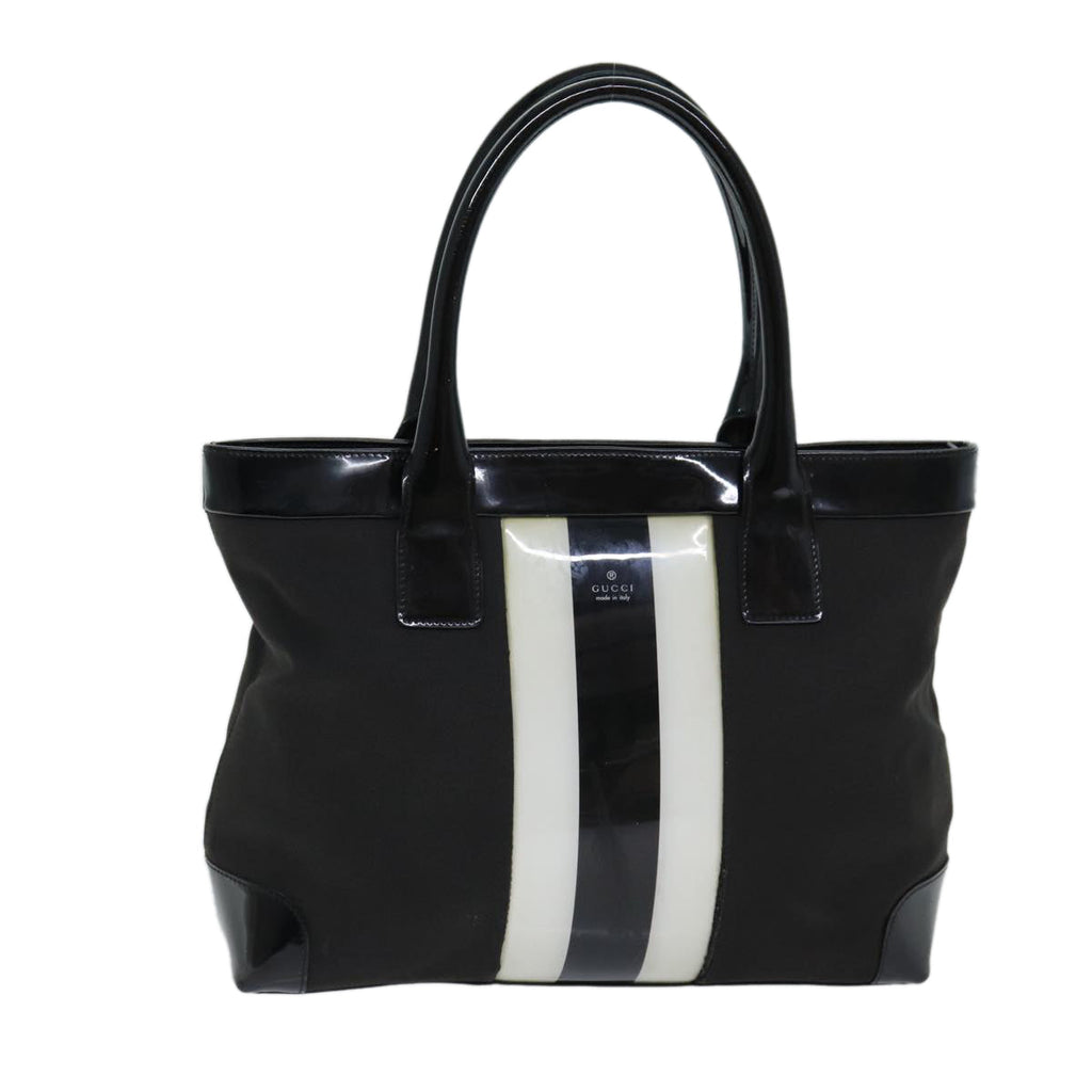 GUCCI Tote Bag Canvas Black 002 1119 77489