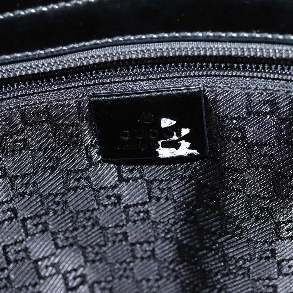 GUCCI Tote Bag Canvas Black 002 1119 77489