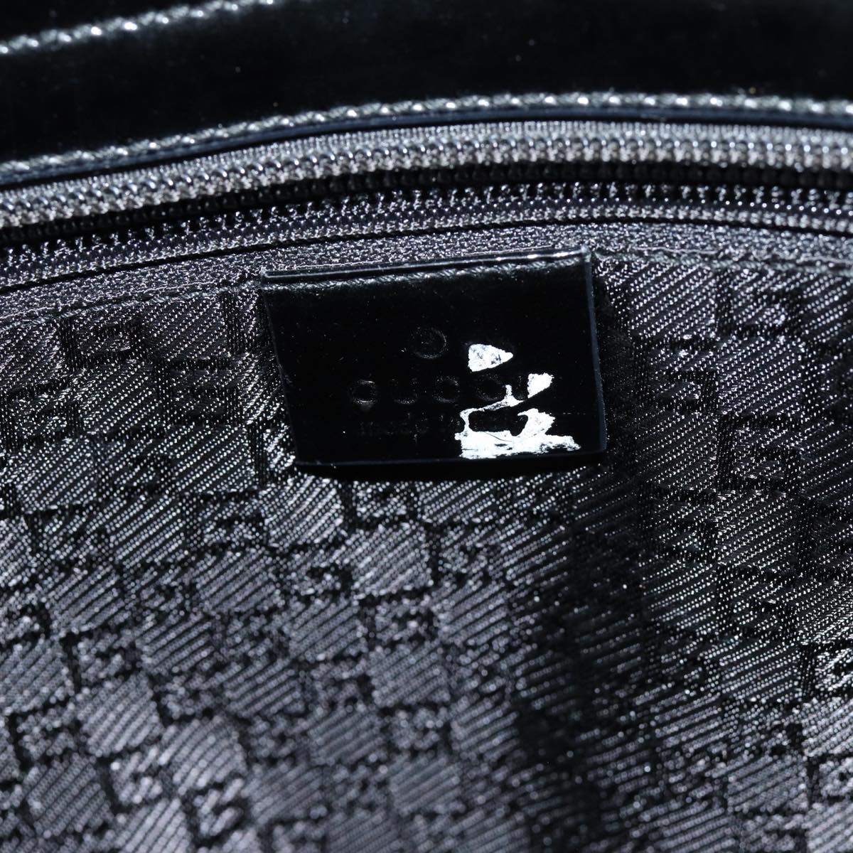 GUCCI Tote Bag Canvas Black 002 1119 77489