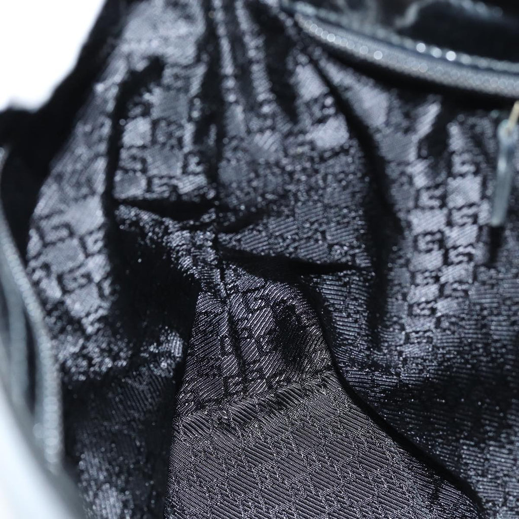 GUCCI Tote Bag Canvas Black 002 1119 77489