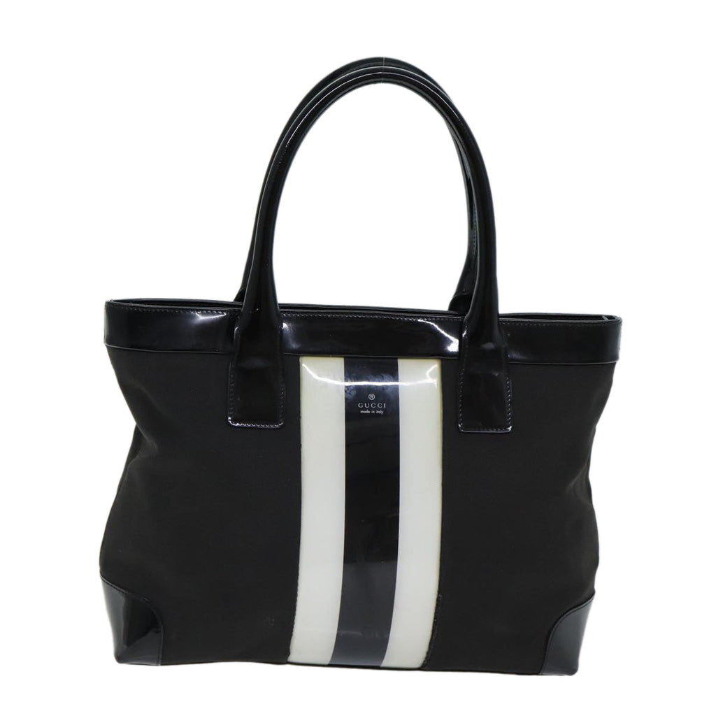 GUCCI Tote Bag Canvas Black 002 1119 77489