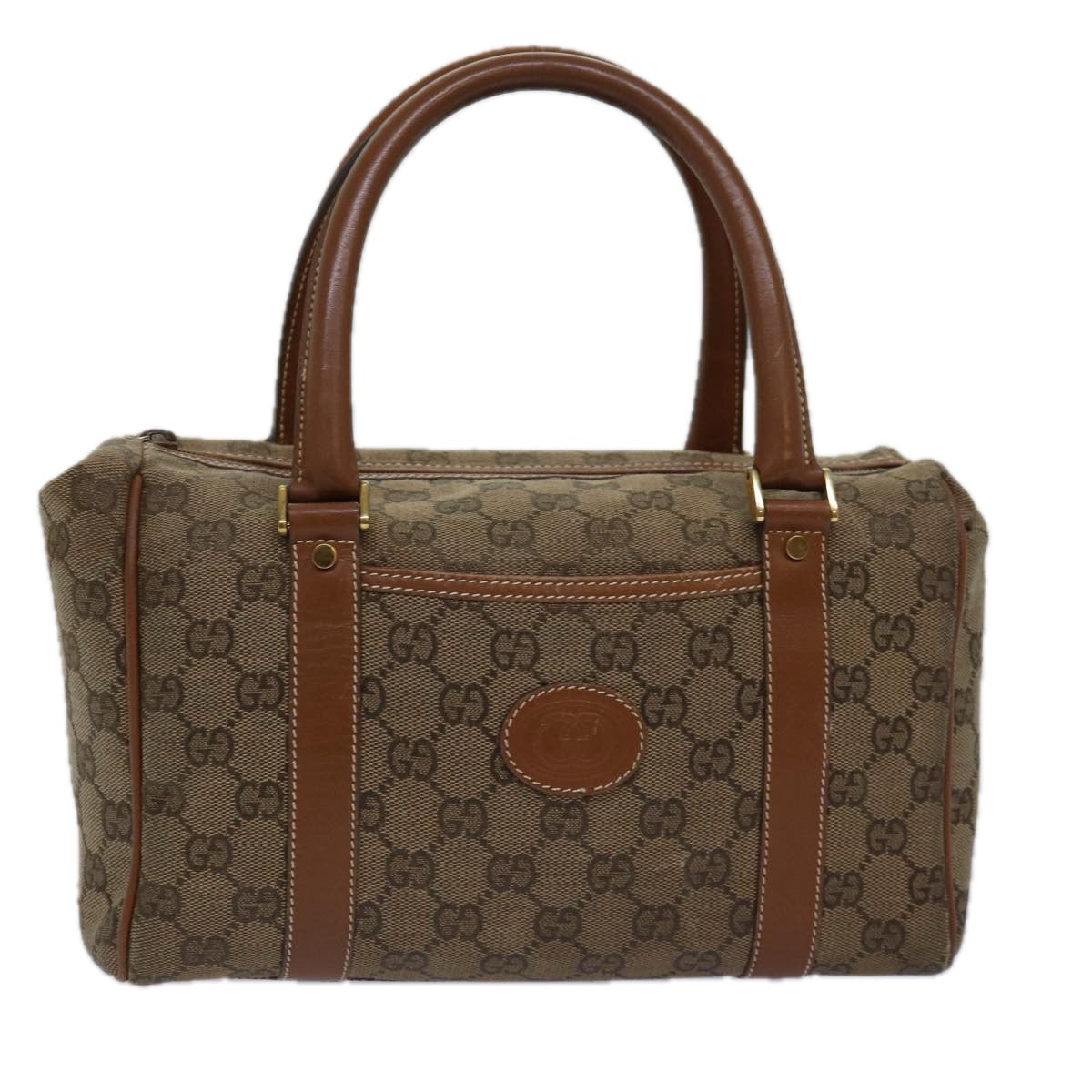 GUCCI GG Canvas Hand Bag Brown 000 101 0140 77490