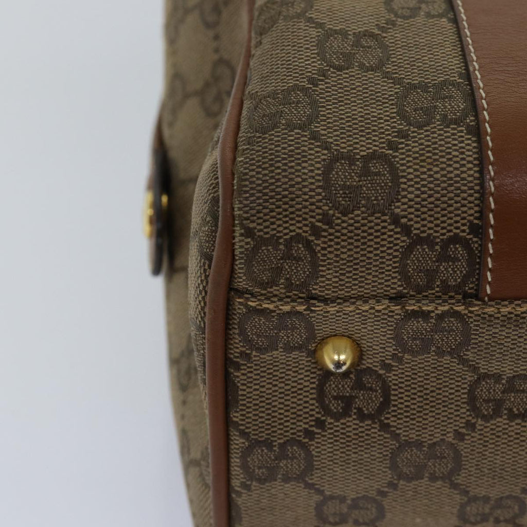 GUCCI GG Canvas Hand Bag Brown 000 101 0140 77490