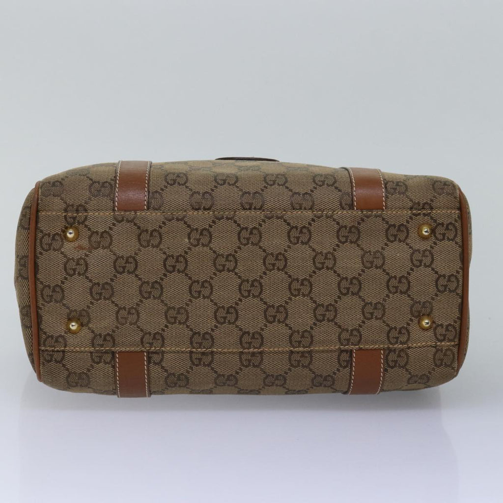 GUCCI GG Canvas Hand Bag Brown 000 101 0140 77490