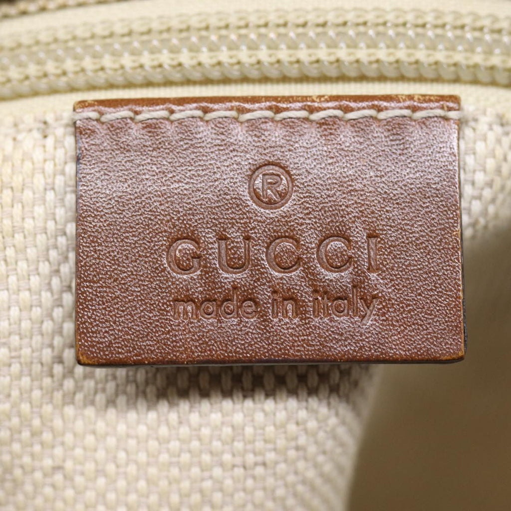 GUCCI GG Canvas Web Sherry Line Tote Bag Beige Red Green 308928 77492