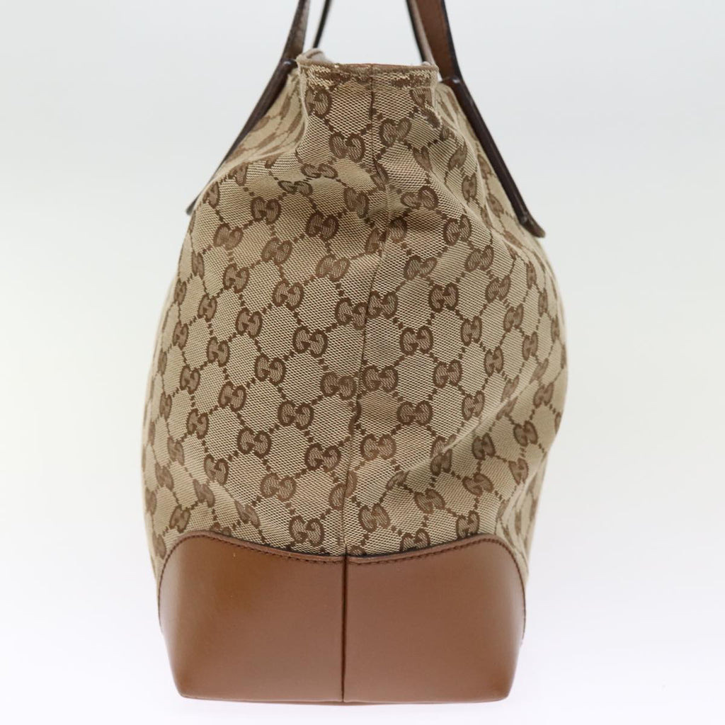 GUCCI GG Canvas Web Sherry Line Tote Bag Beige Red Green 308928 77492