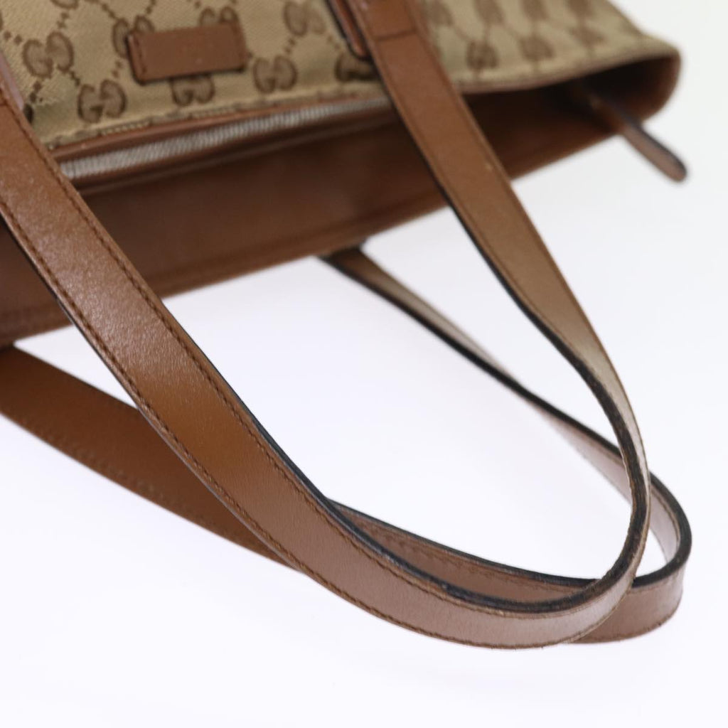 GUCCI GG Canvas Web Sherry Line Tote Bag Beige Red Green 308928 77492