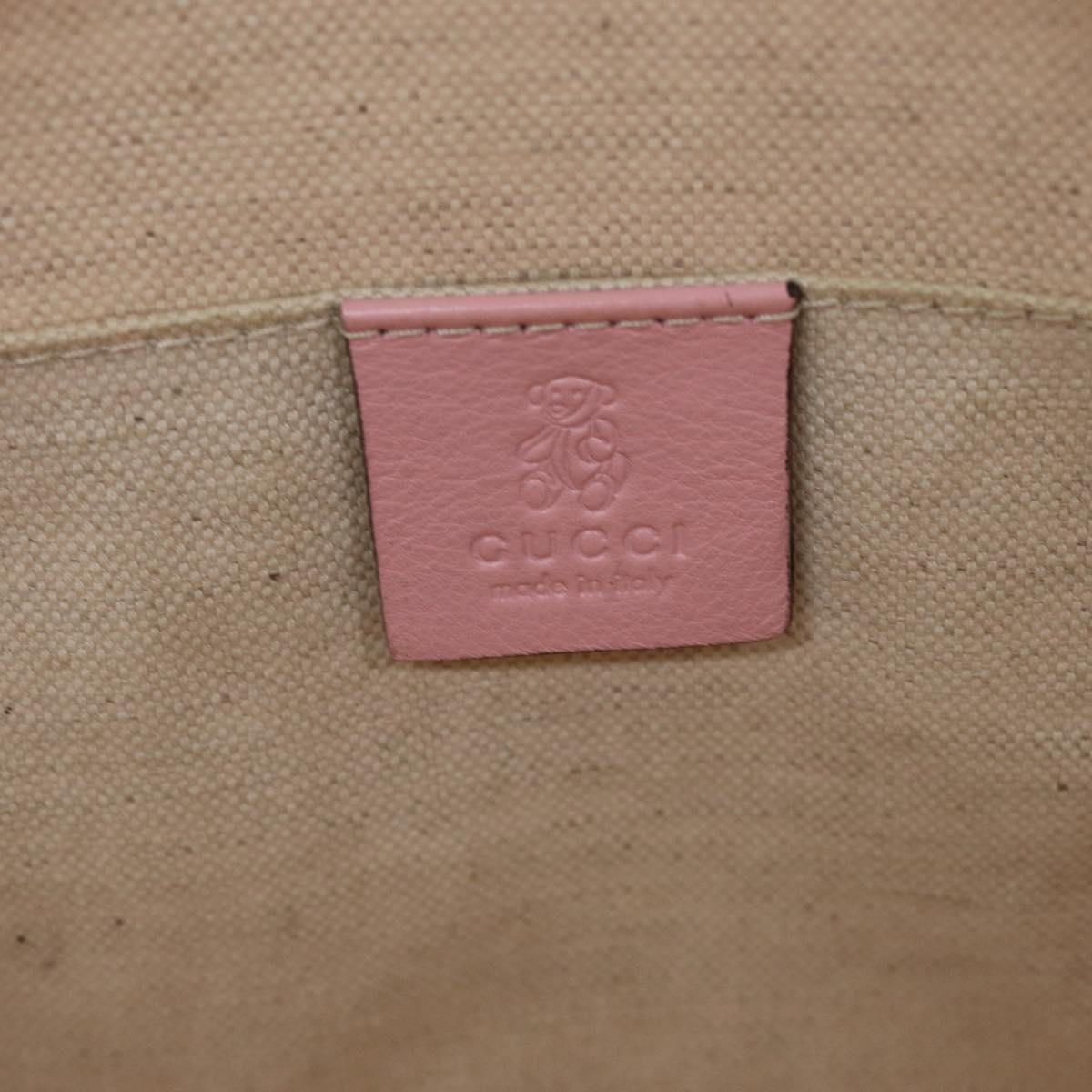 GUCCI Micro GG Canvas Tote Bag Pink 284721 77493