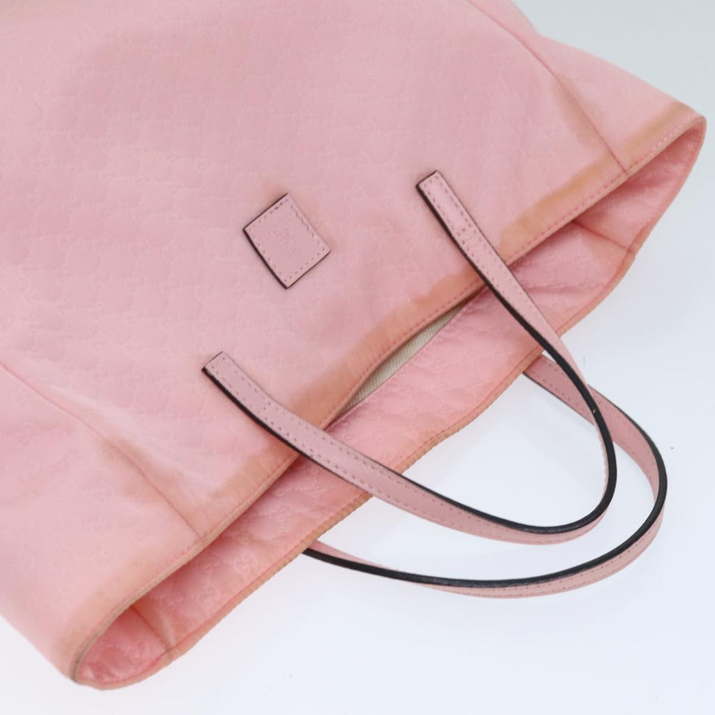 GUCCI Micro GG Canvas Tote Bag Pink 284721 77493