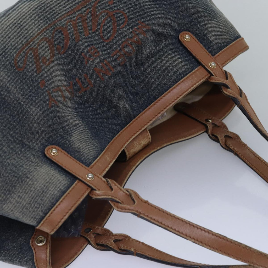 GUCCI Tote Bag Canvas Denim Blue 348715 525040 77495
