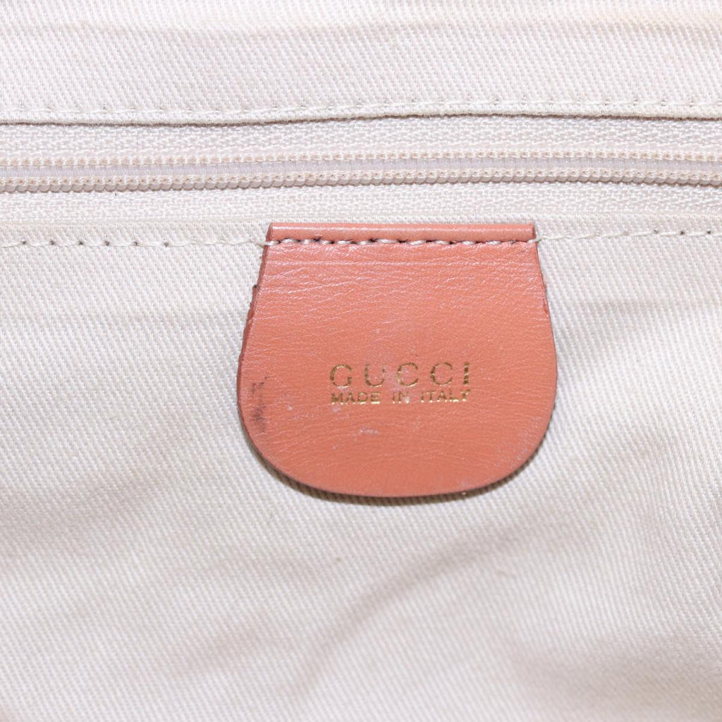 GUCCI Bamboo Shoulder Bag Suede 2way Beige 001 58 1577 77654