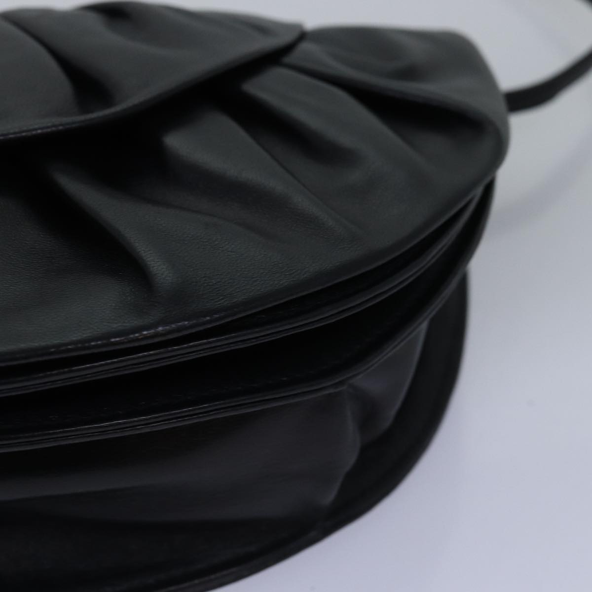 GUCCI Shoulder Bag Leather Black 77658