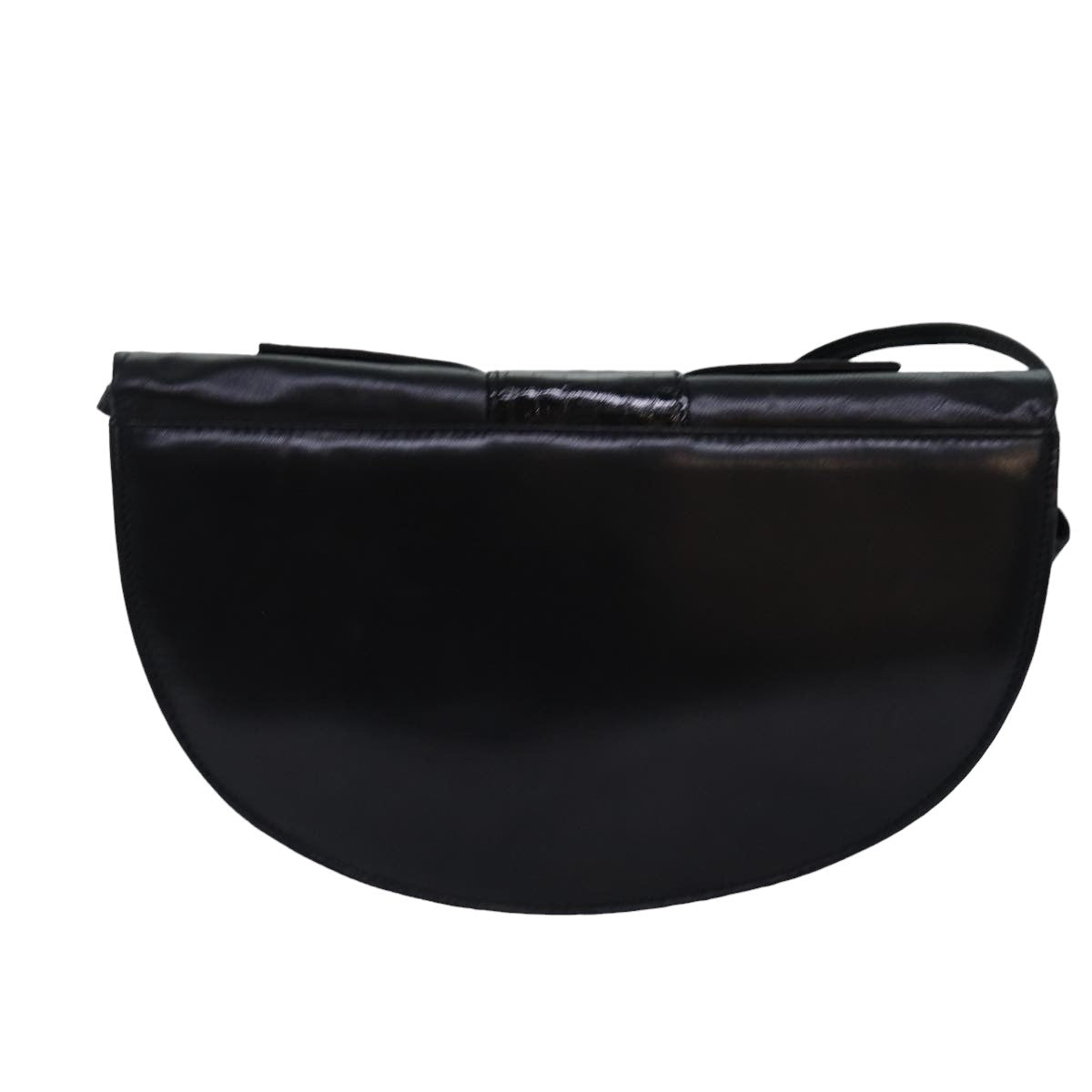 GUCCI Shoulder Bag Leather Black 77658