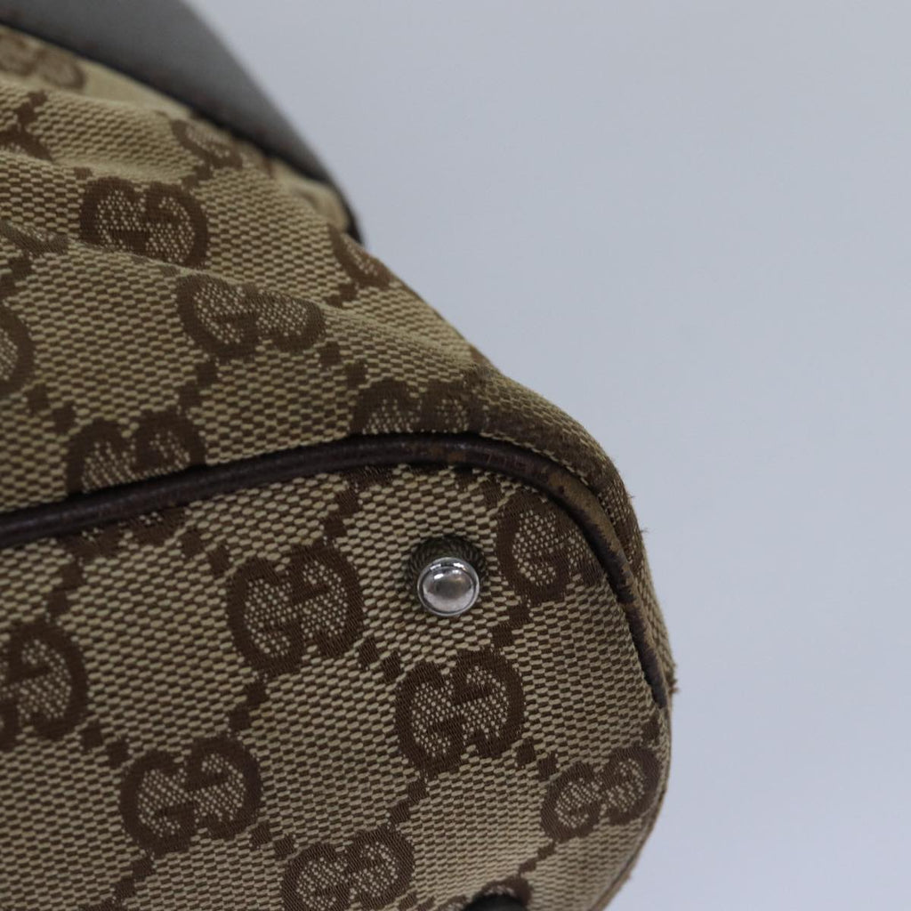 GUCCI GG Canvas Tote Bag Beige 113016 77660